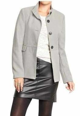 WOMENS MT OLD NAVY SWING COAT GRAY AMALGAM JACKET Medium Tall